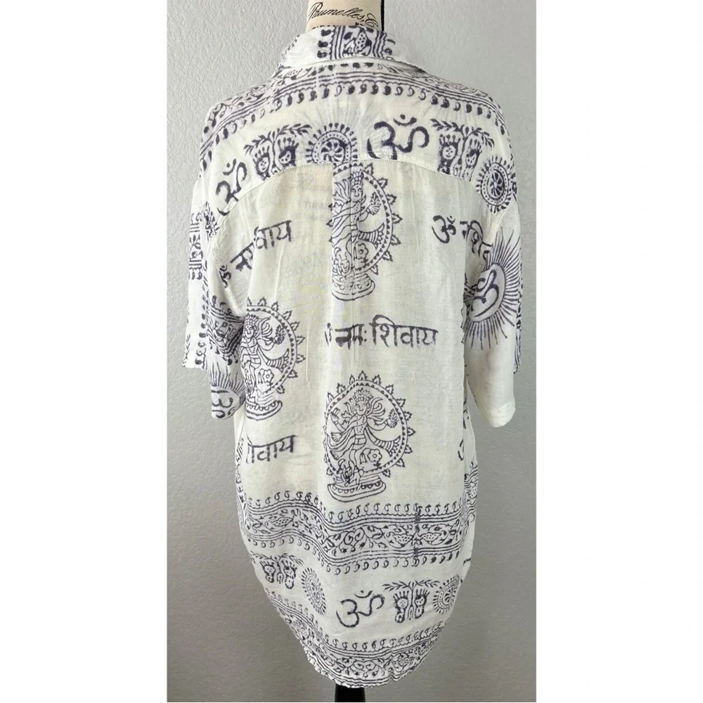 Lakhay’s Collection Men's Cotton Short Sleeve Button Down Shirt, Large